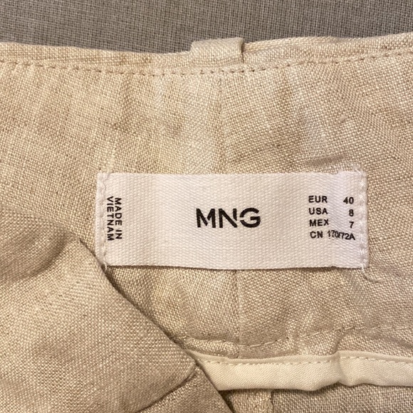 Tailored linen short mango size 8 - Picture 4 of 8